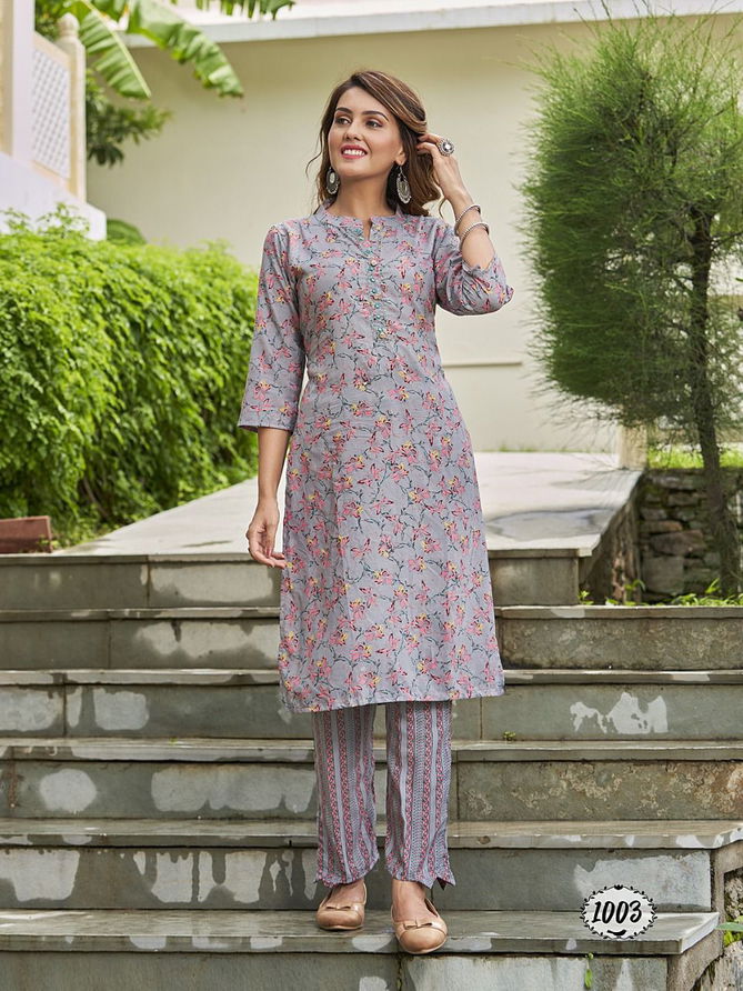 Rimzim V 1 Regular Wear Printed Kurti With Bottom Collection